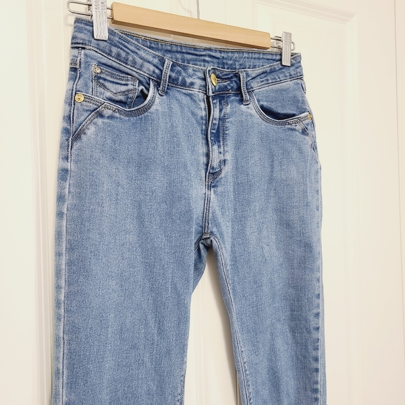 Light Blue High Rise Skinny Jeans - Picture 2 of 5